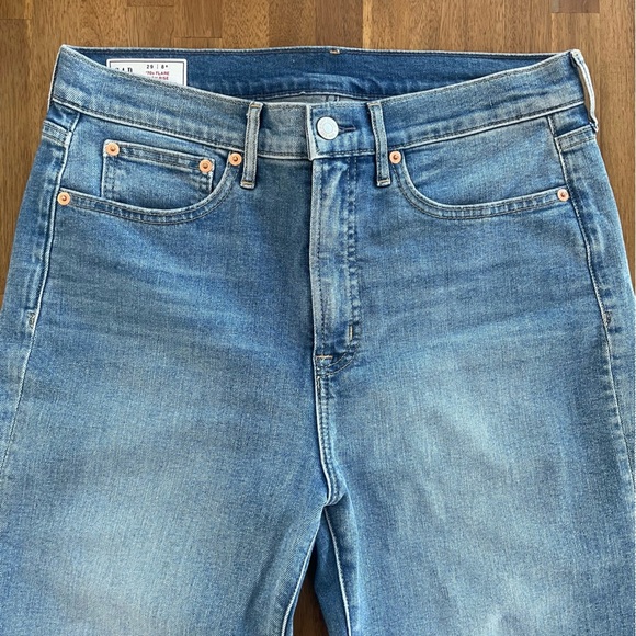 GAP High Rise Patched '70s Flare Jeans - Picture 10 of 12